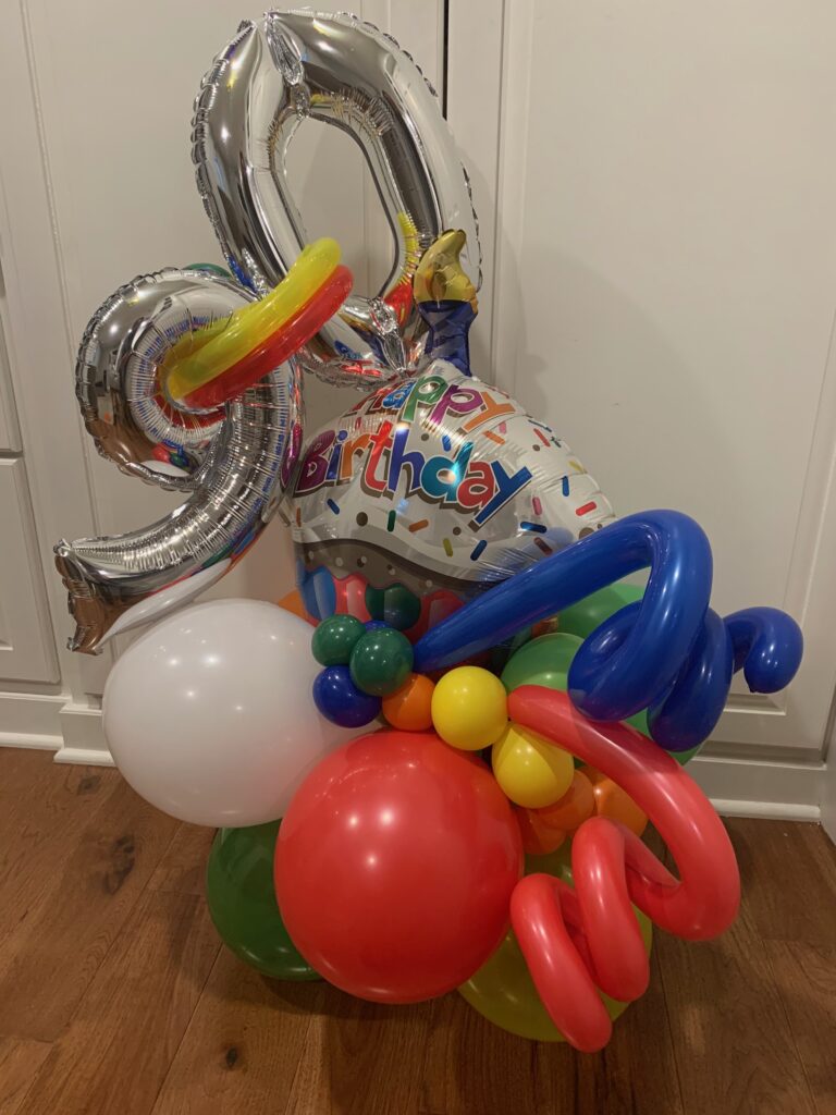 90 birthday balloon display