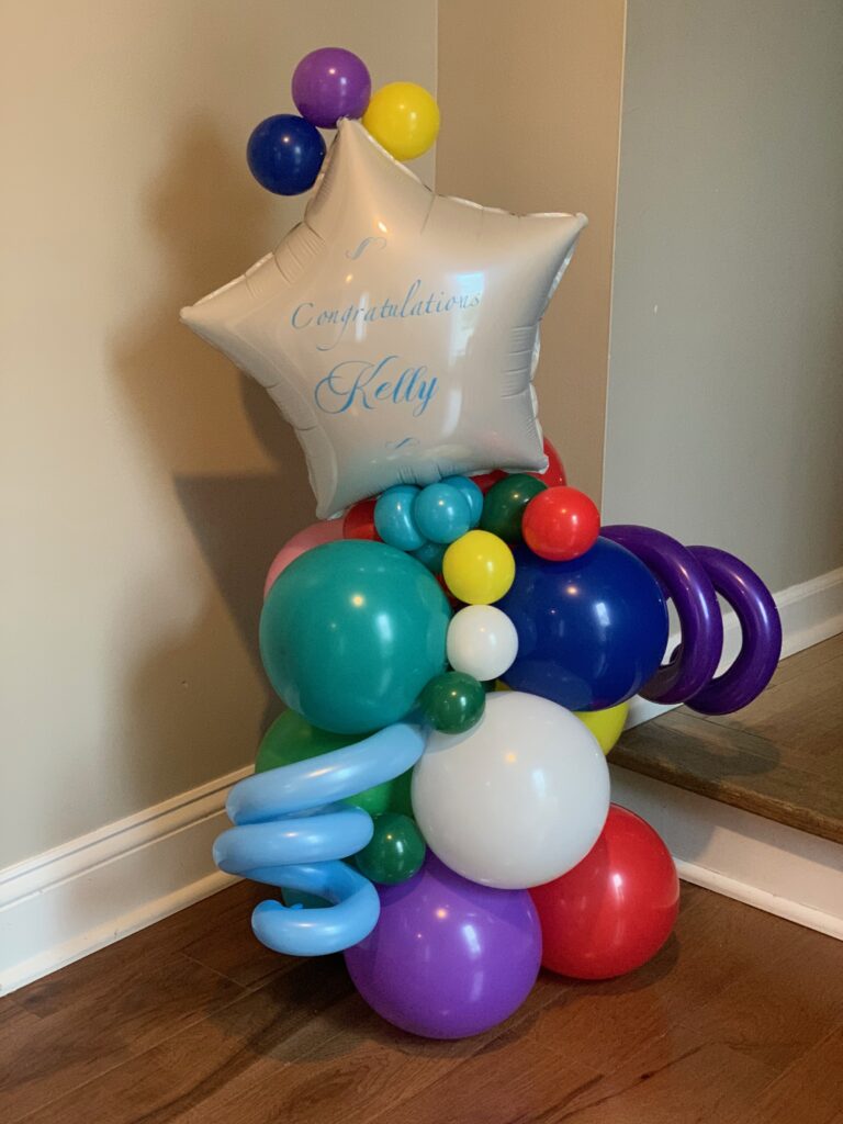 carnival color balloon display