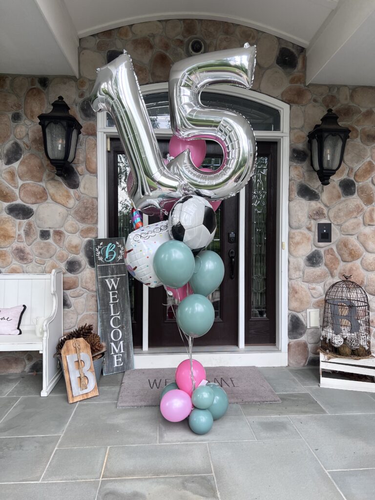 15th birthday balloons