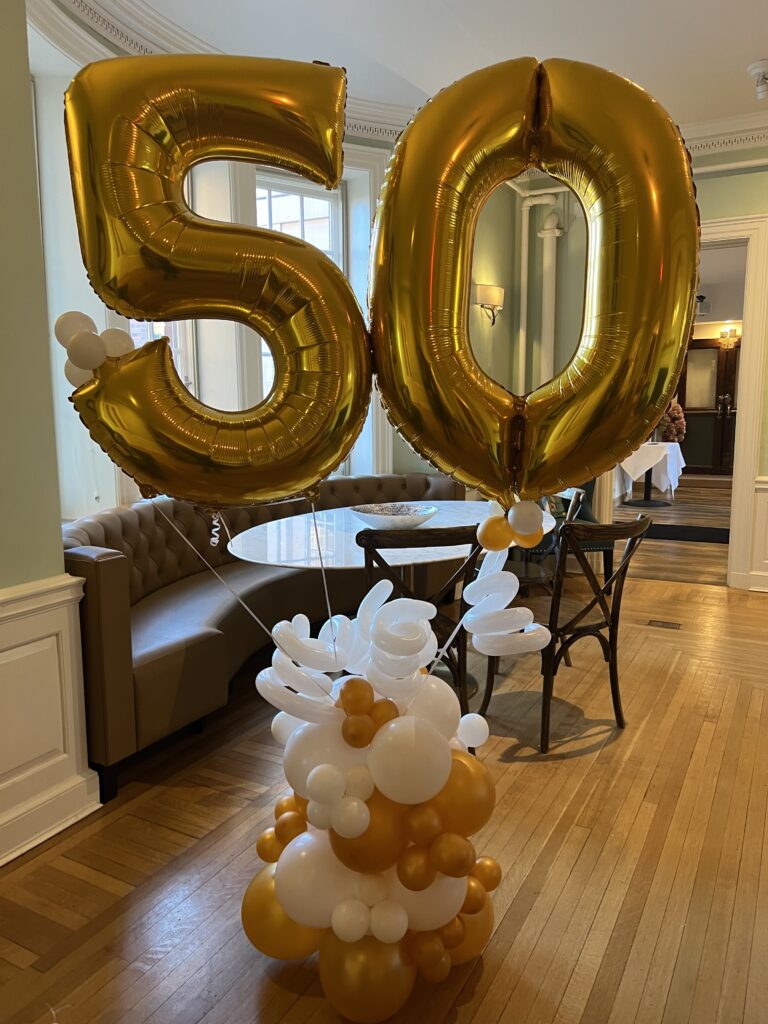 Celebrate 50 years with balloons